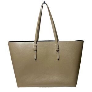 Saint Laurent Boucle E/W Shopping Supple Leather Tote Shoulder Bag Taupe